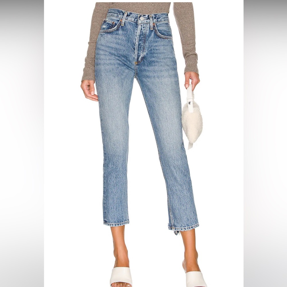 Agolde | Riley High Rise Straight Crop in Endless | Size 24